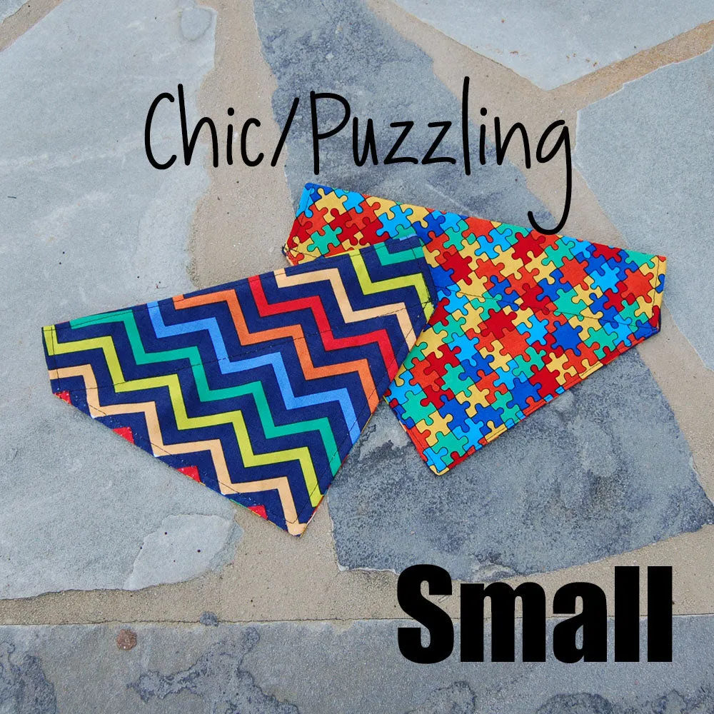 Dog Scarf - Puzzle/Chic Chevy