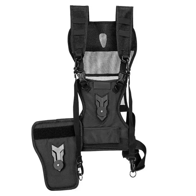 Dual Multi Camera Carrier Chest Harness Vest with Mounting Hubs