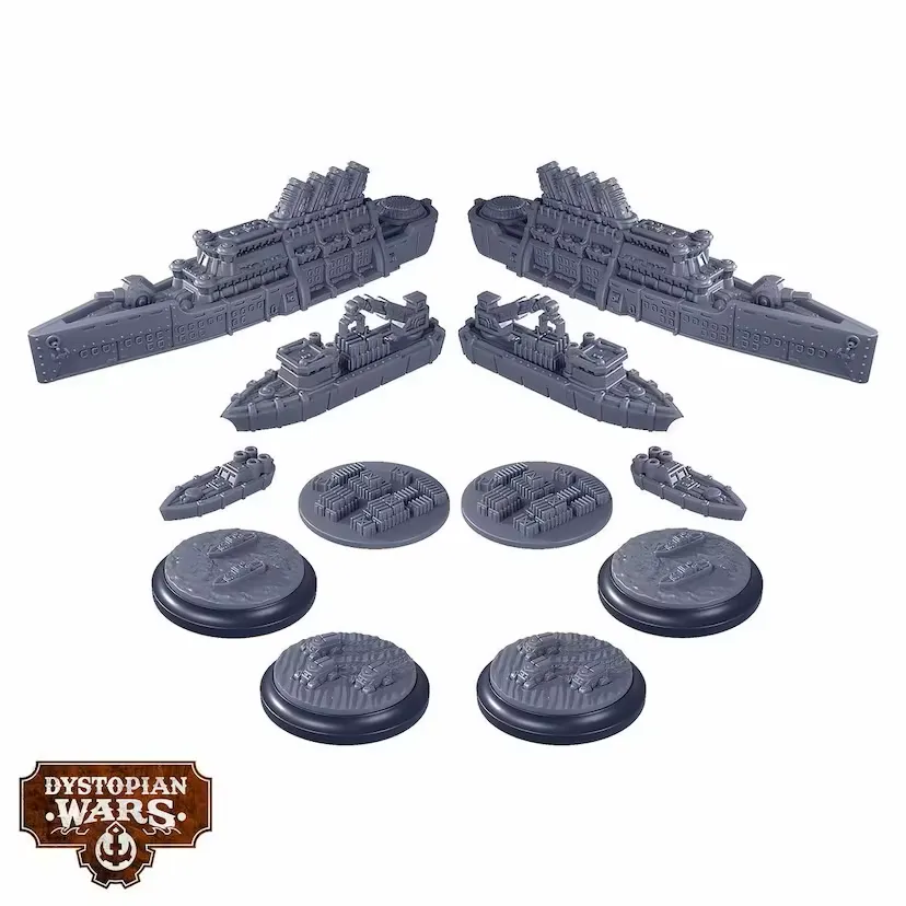 Dystopian Wars Privateeers Merchant Convoy Squadrons