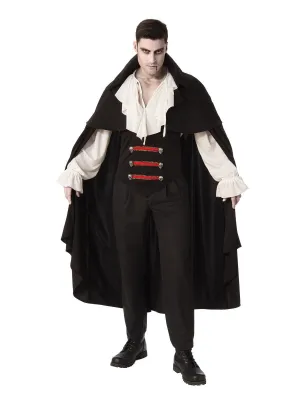 Elegant Vampire Man Costume for Adults