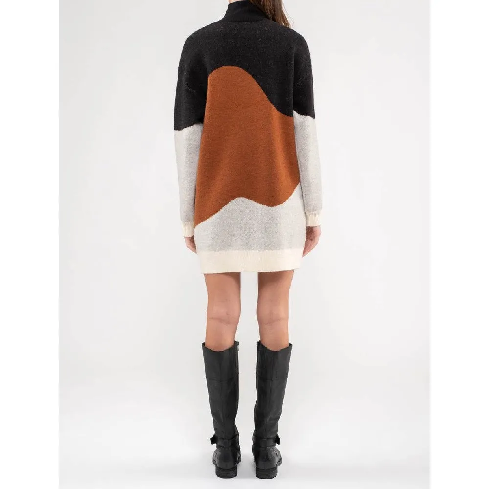 Eliza Color Block Sweater Dress