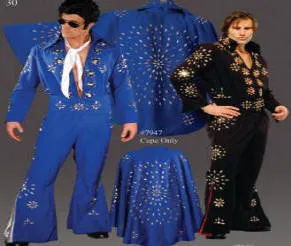 Elvis Costume / Hunk Jumpsuit Costume / Broadway Quality