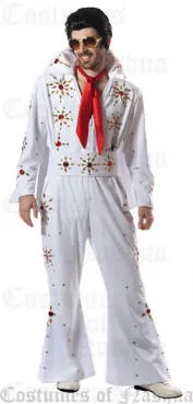 Elvis Costume / Professional Elvis Jumpsuit with Cape and Belt / Superior Quality