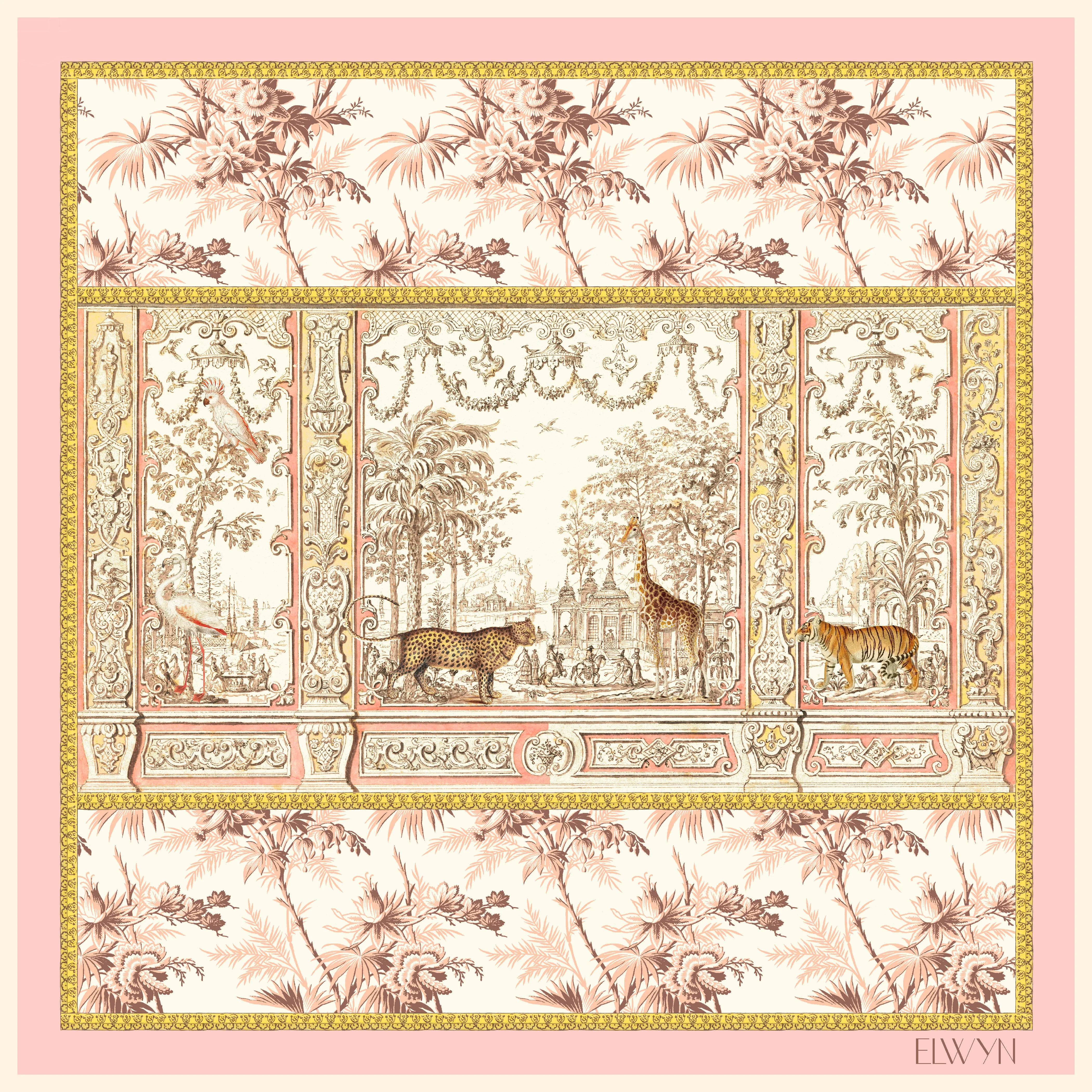 Elwyn New York Mural Menagerie Scarf