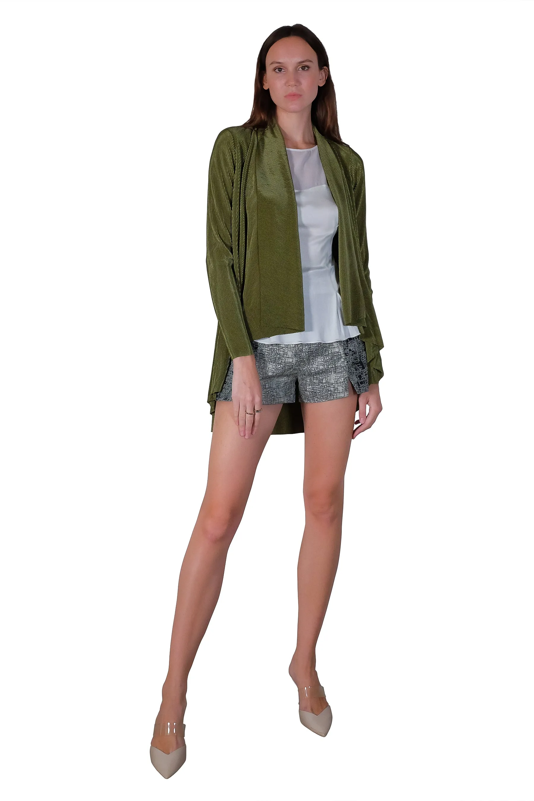 Emmi Long Cardigan 3.0 in Olive