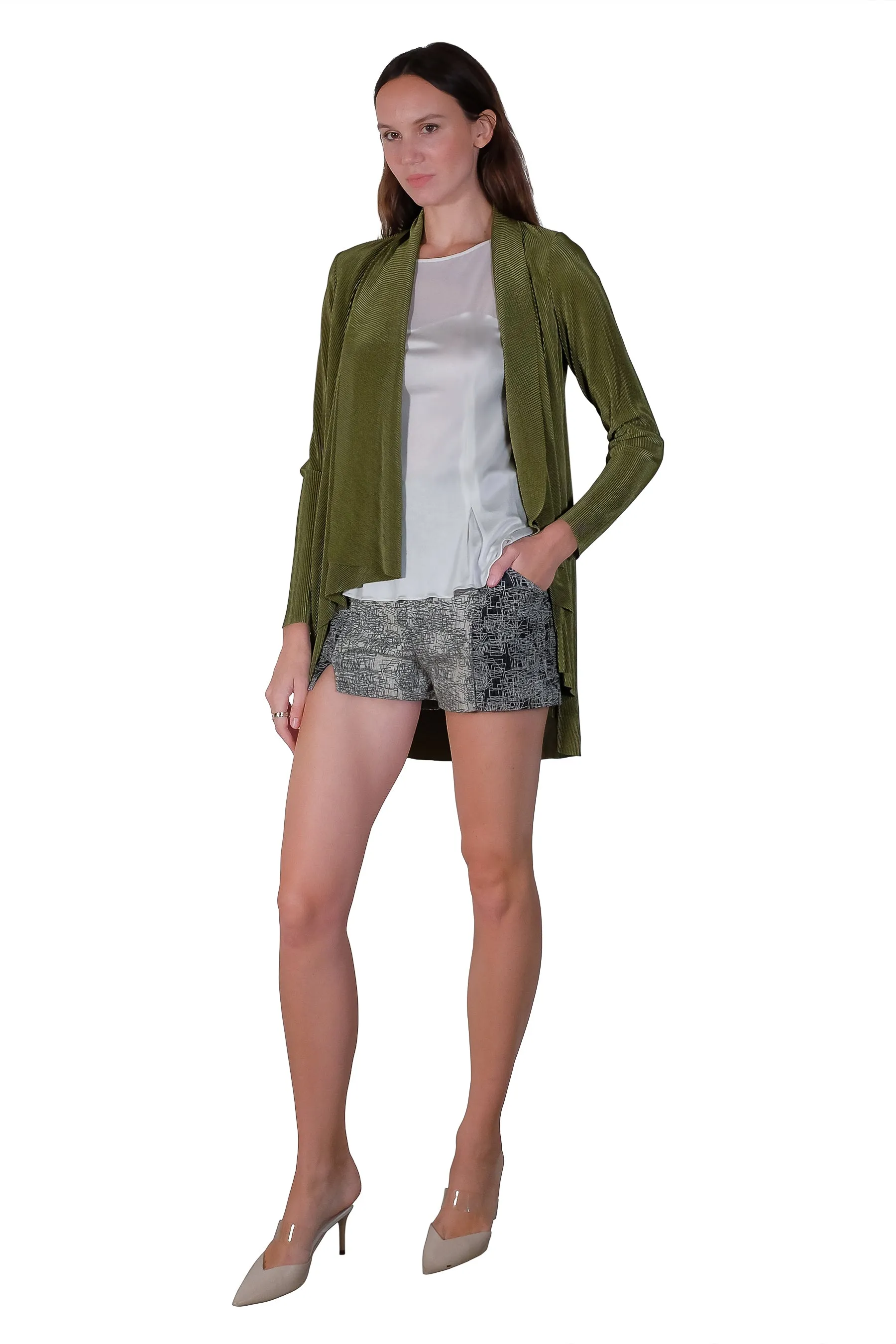 Emmi Long Cardigan 3.0 in Olive