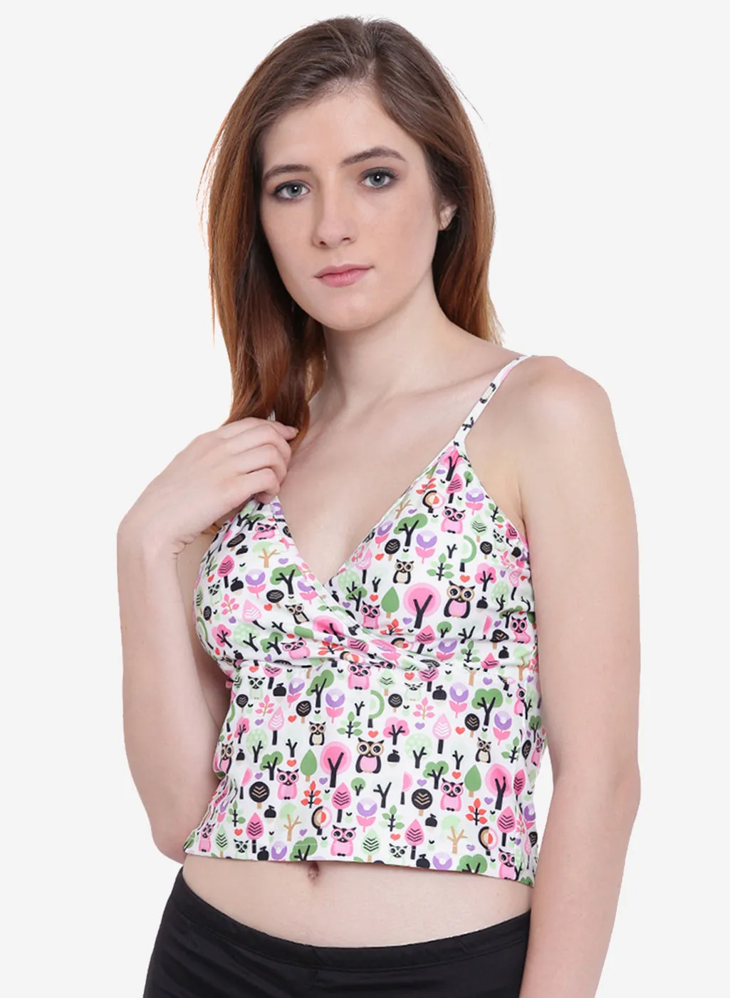 Fash Melange Cropped Camisole