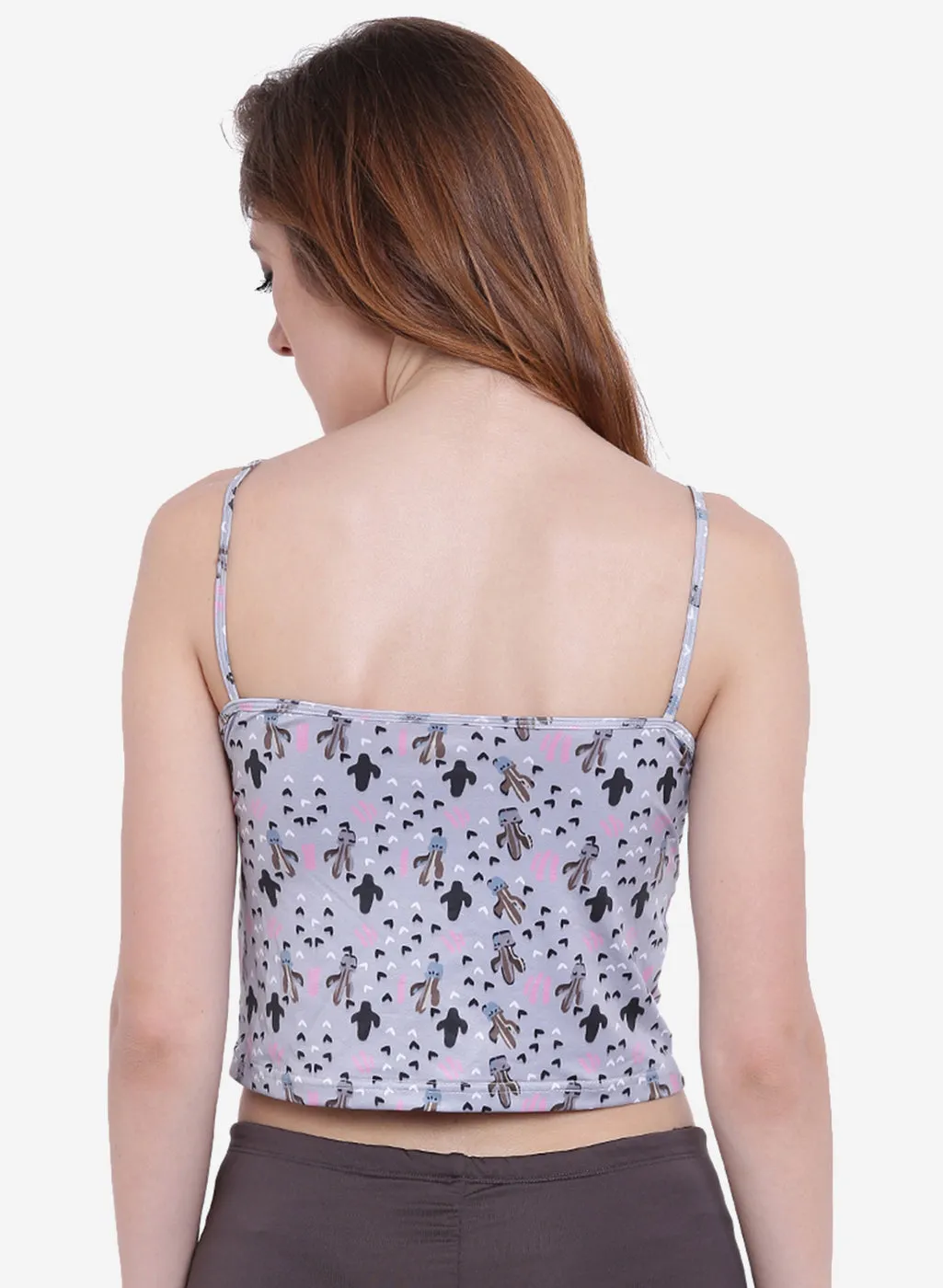 Fash Melange Cropped Camisole