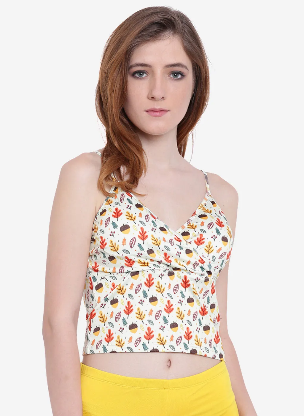 Fash Melange Cropped Camisole