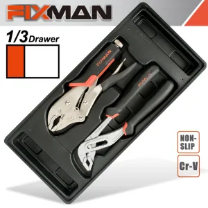 FIXMAN FIXMAN TRAY 2 PIECE PLIER SET GROOVE JOINT PLIERS 10' AND LOCK GRIP PL FIX F1BT08