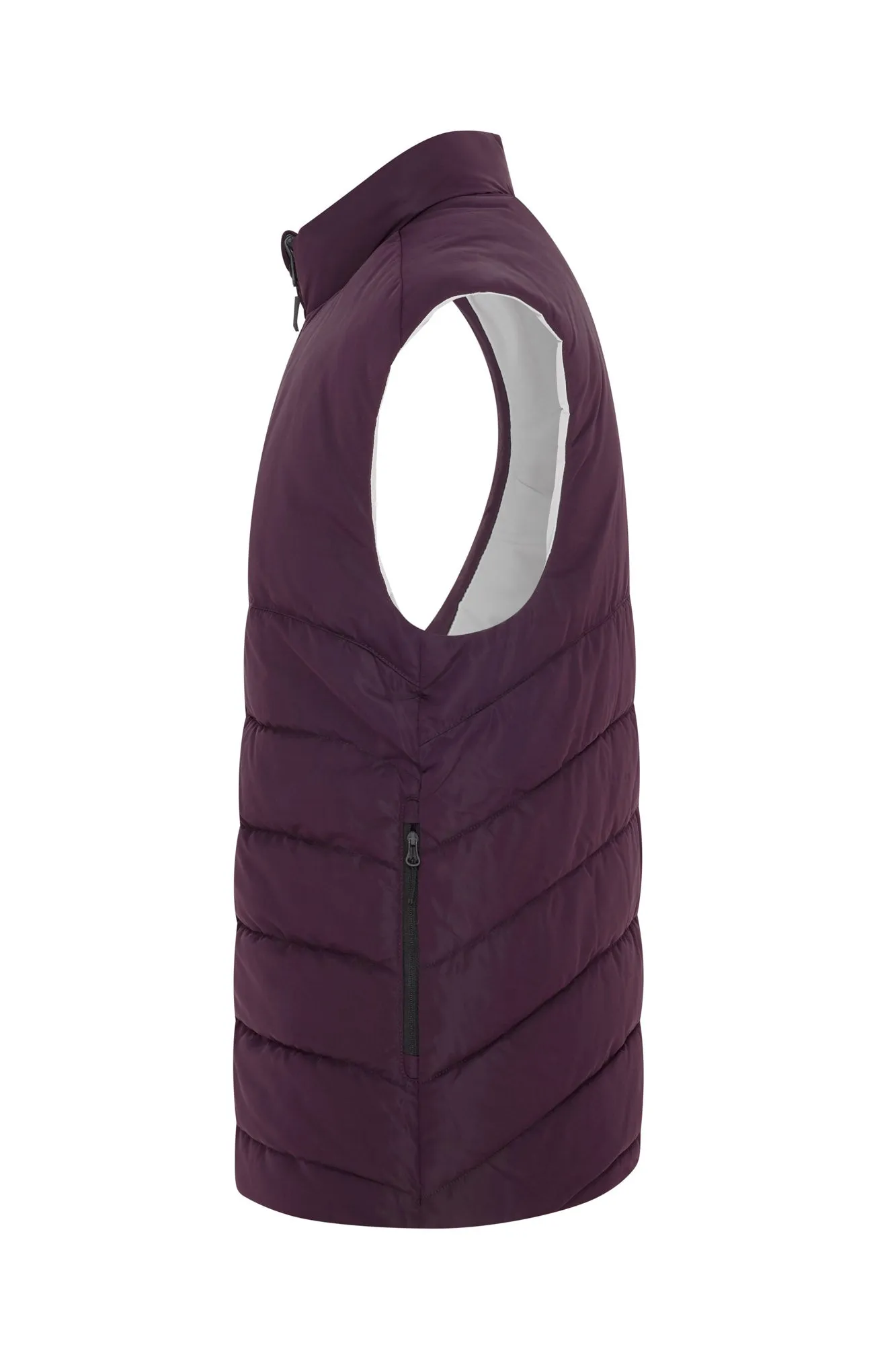 Flint Reversible Gilet Marron Red/Rock Grey