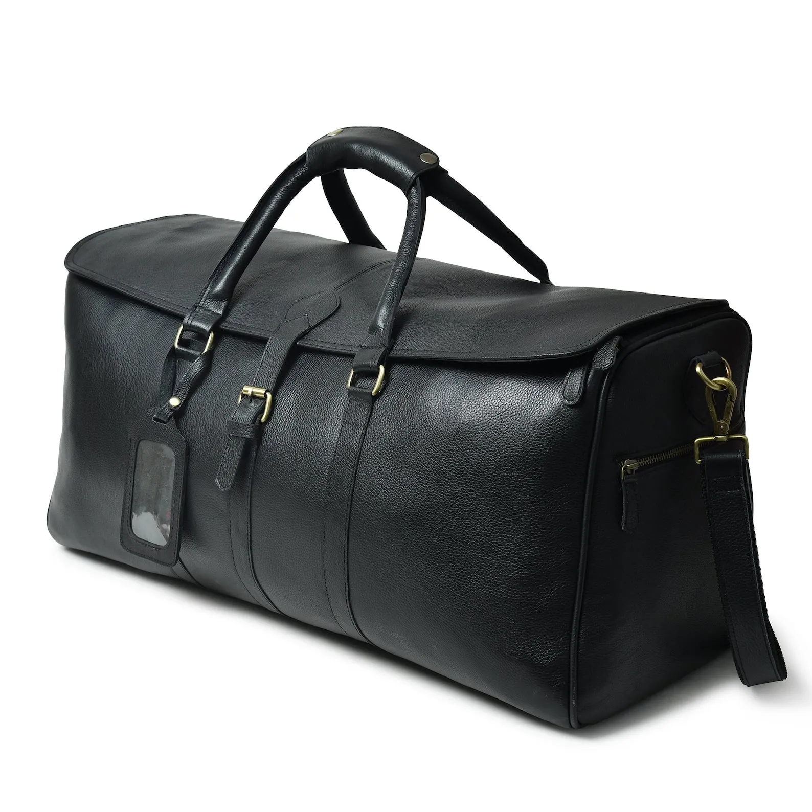 Full Grain Leather Duffle Travel Bag