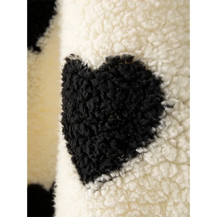 Funki Buys | Sweaters | Women's Plush  Fuzzy Heart Pullover