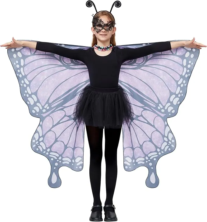 Girl Purple Starry Butterfly Costume