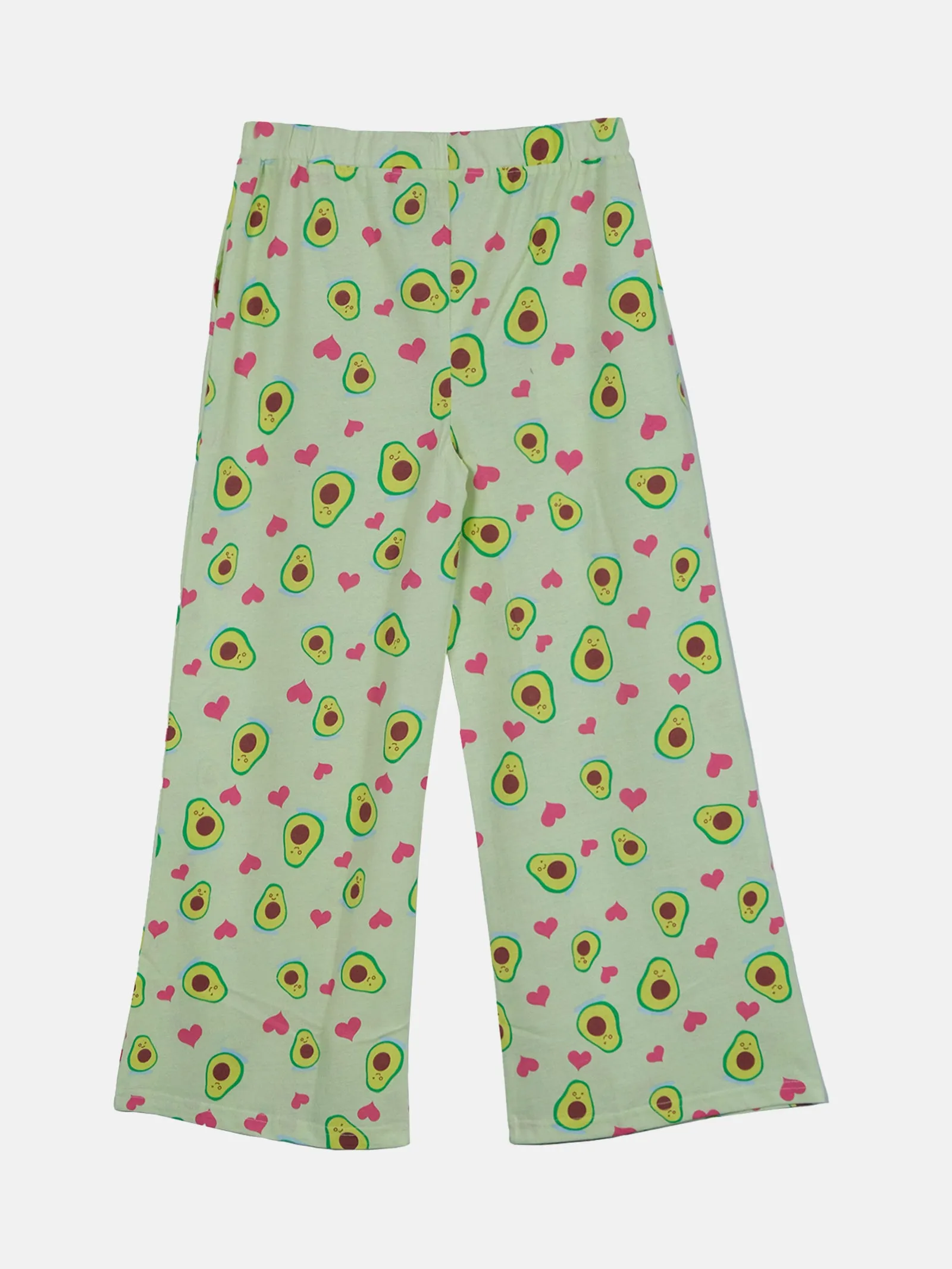 Girls Cotton Printed Flared Pajama