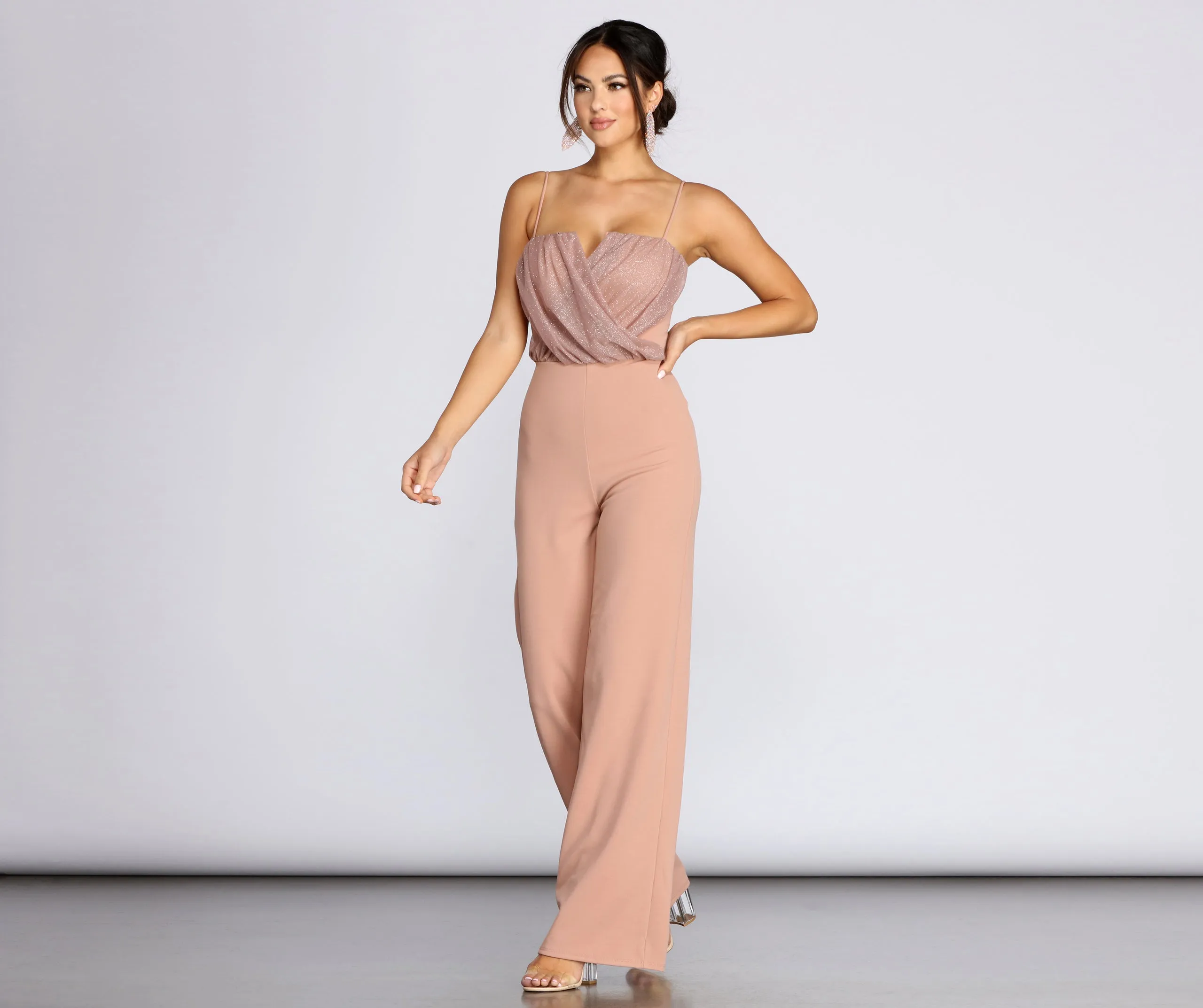 Glow Goddess Glitter Jumpsuit