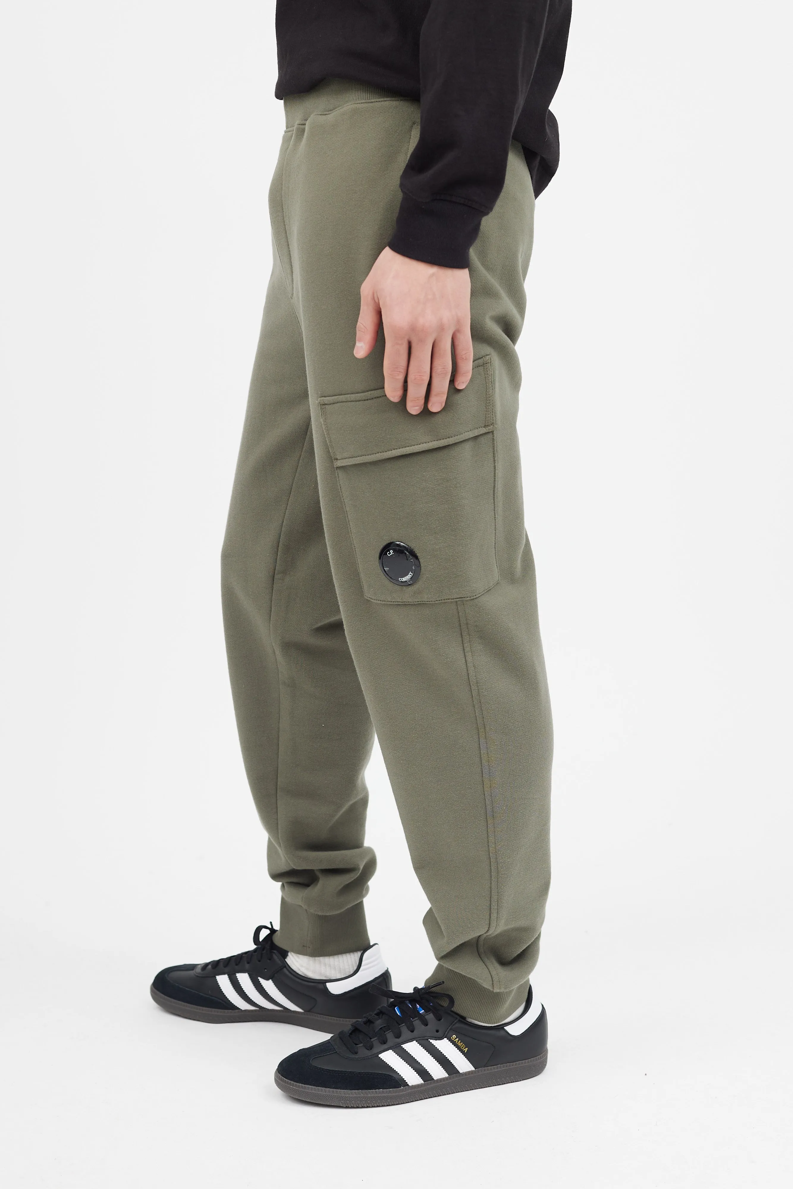 Green Cargo Jogger Sweatpant