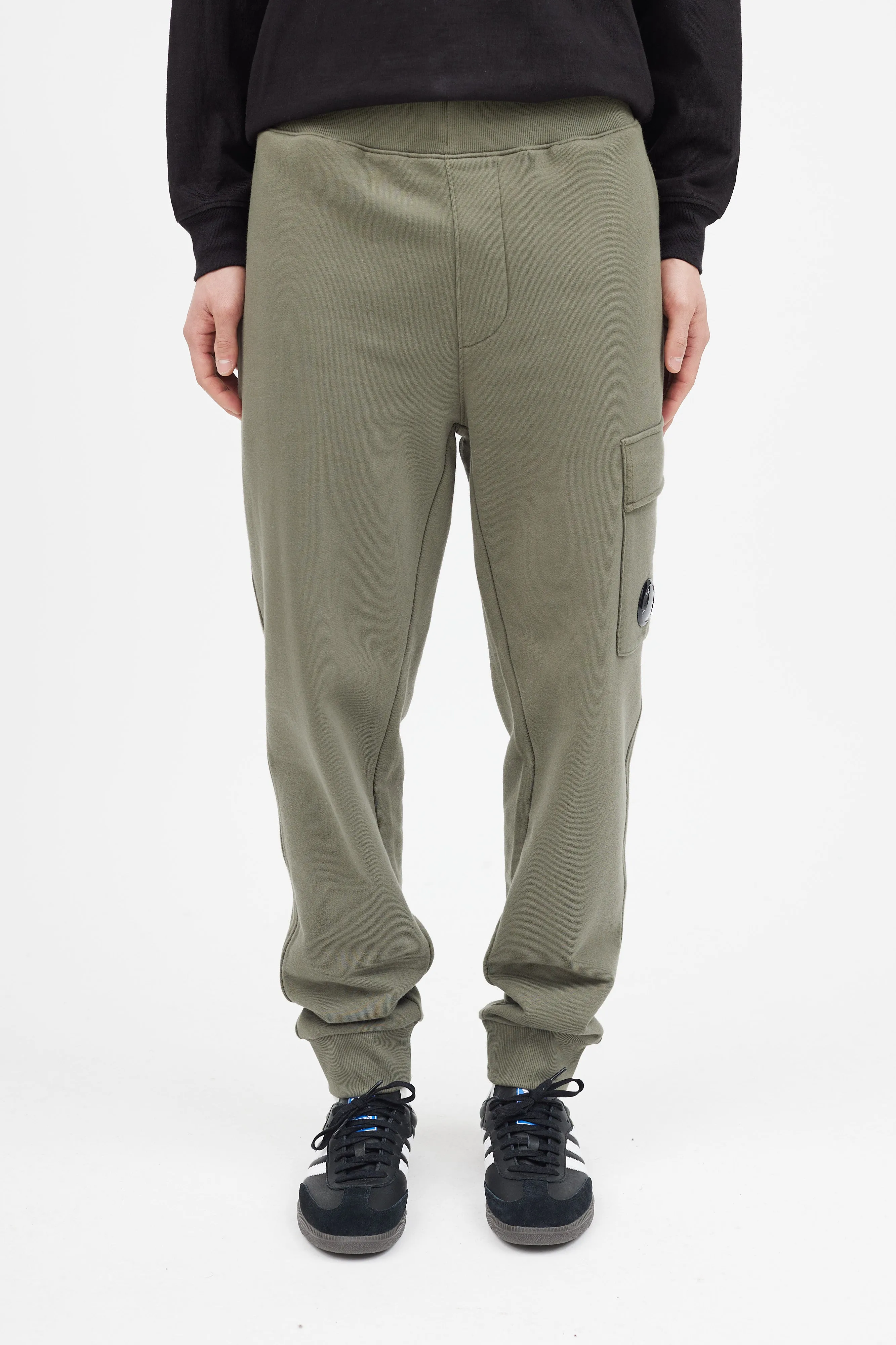 Green Cargo Jogger Sweatpant