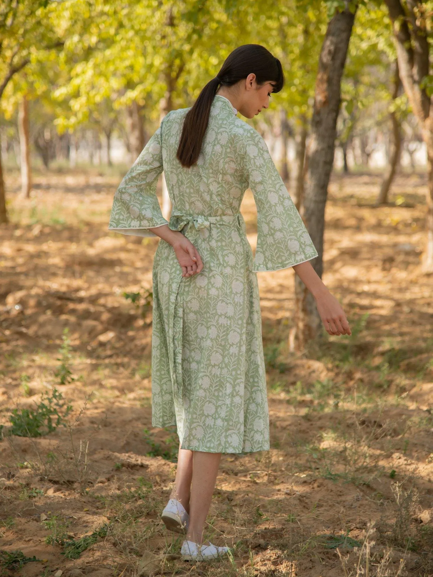 Greener days wrap dress