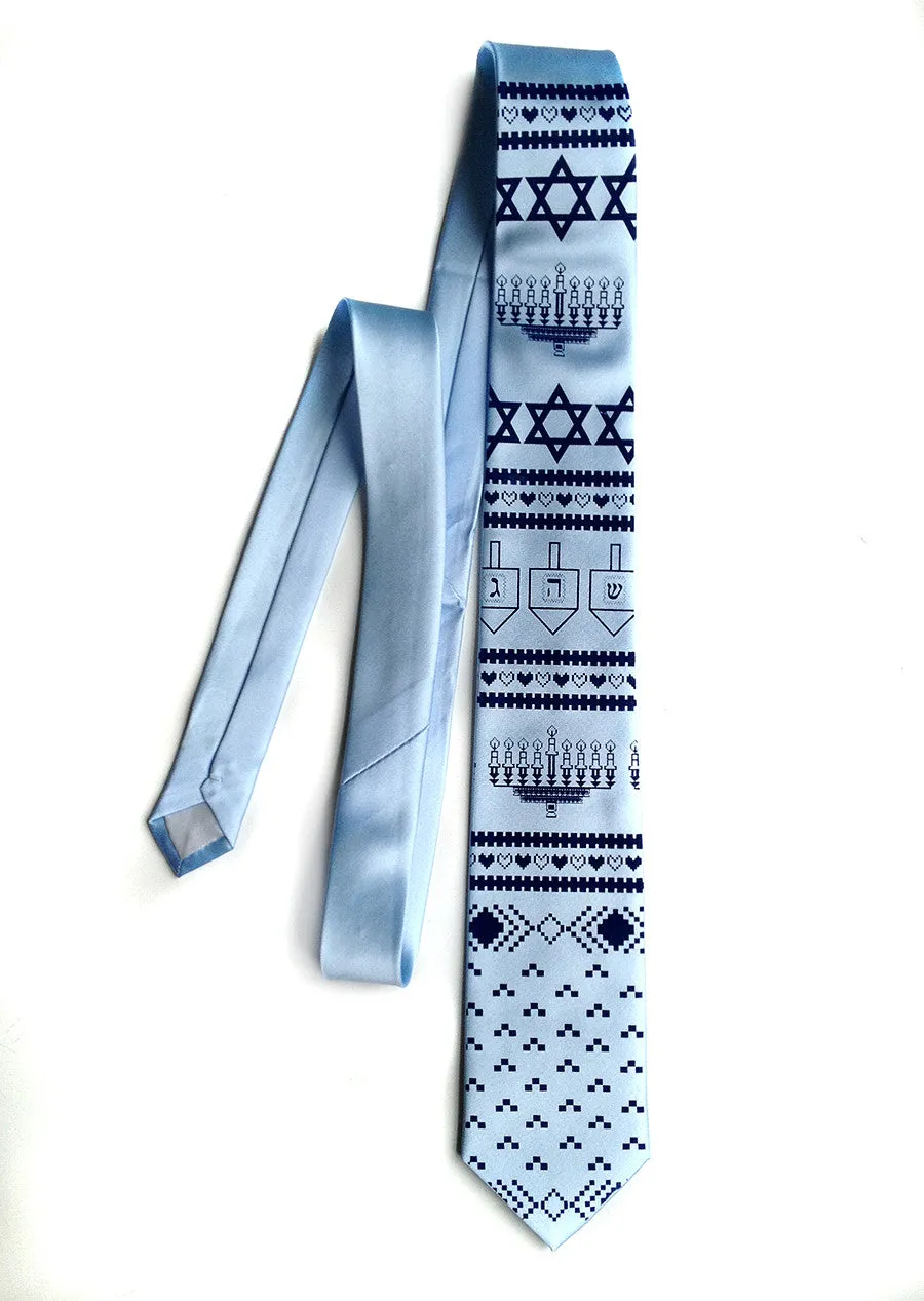 Hanukkah Sweater silk necktie