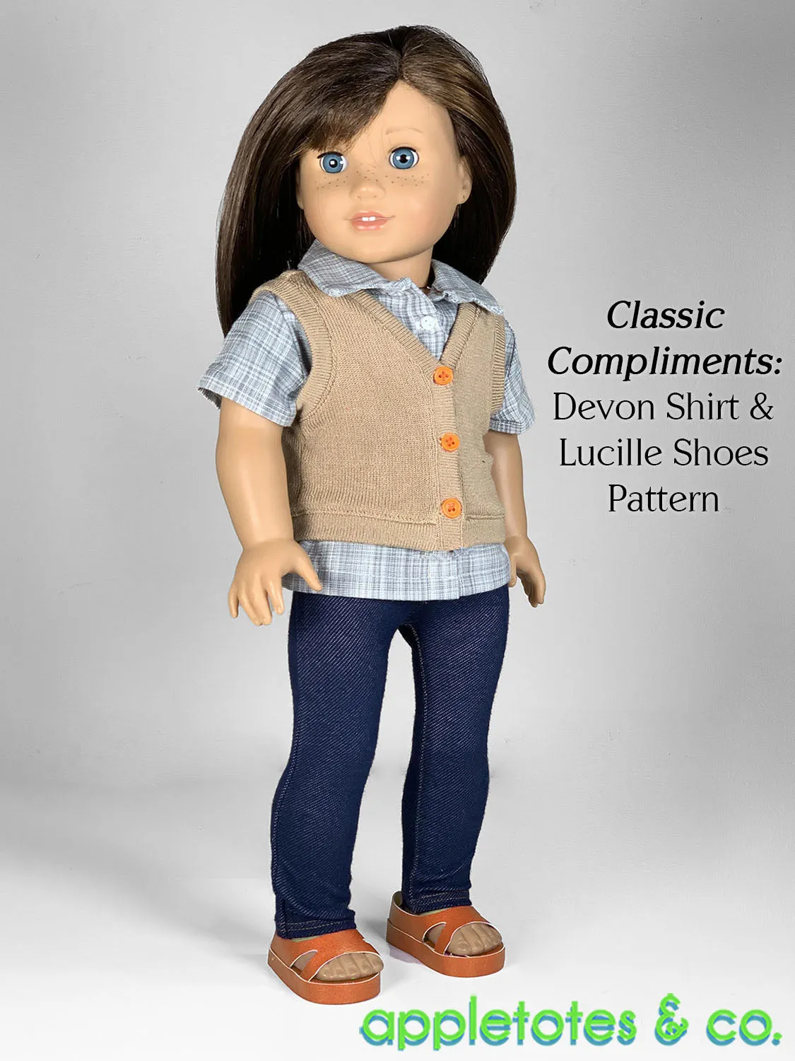 Heather Vest 18 Inch Doll Sewing Pattern