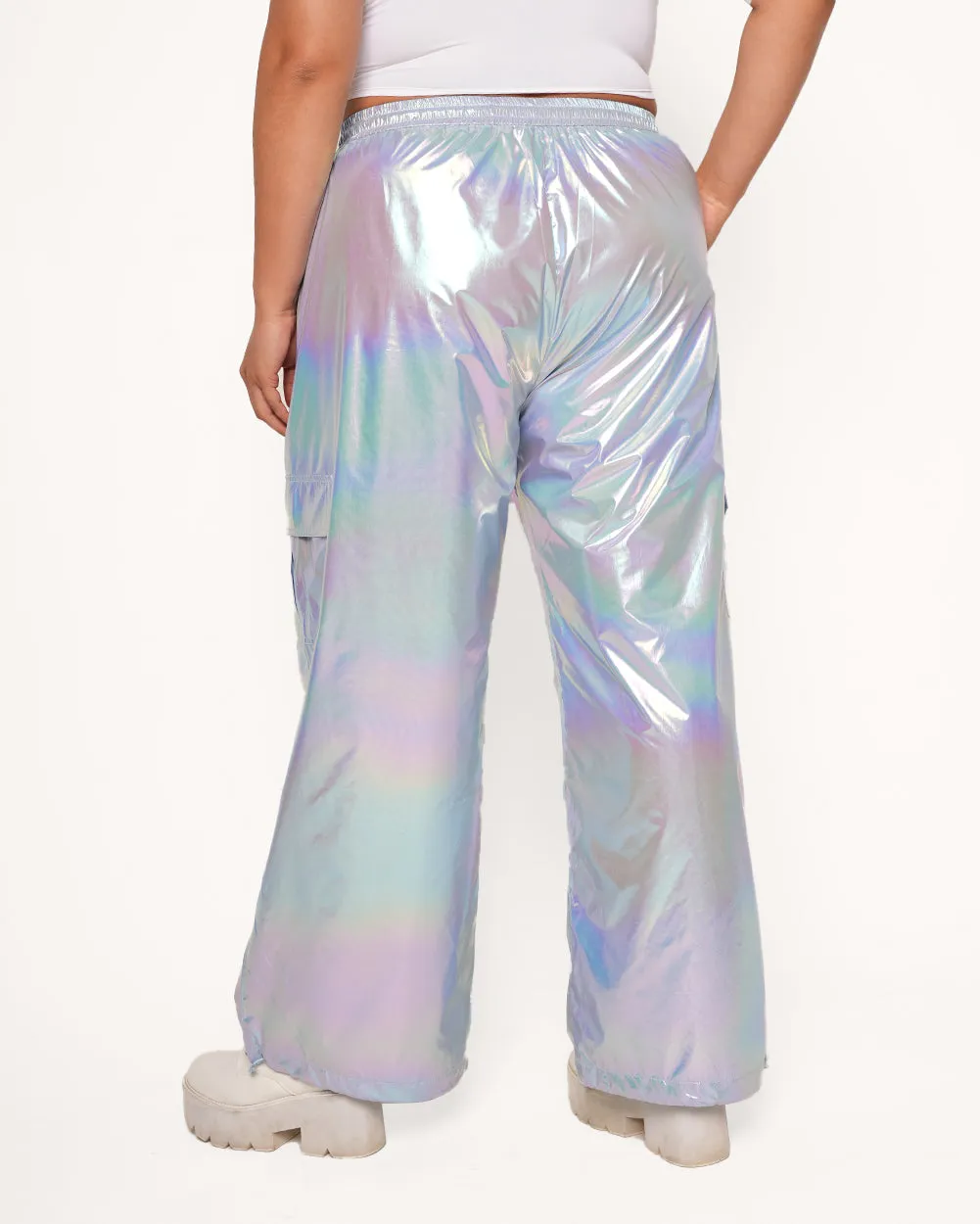 Heaven is a Hologram Iridescent Cargo Pants