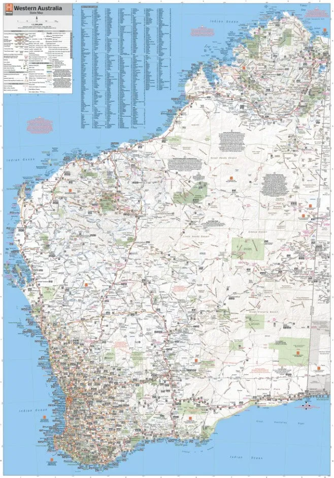 Hema Maps Western Australia State Map