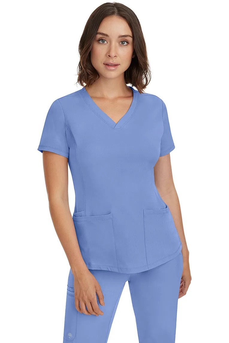 HH Works Women's Scrub Set Monica Top & Rebecca Pant | Ceil Blue