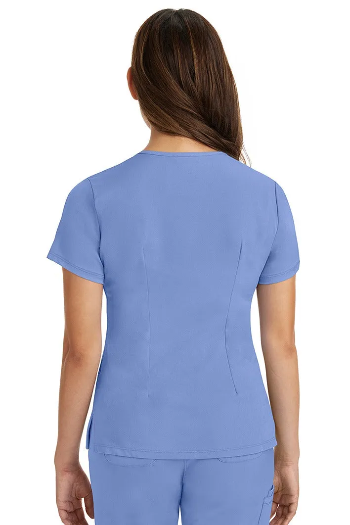 HH Works Women's Scrub Set Monica Top & Rebecca Pant | Ceil Blue