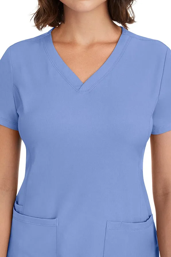 HH Works Women's Scrub Set Monica Top & Rebecca Pant | Ceil Blue