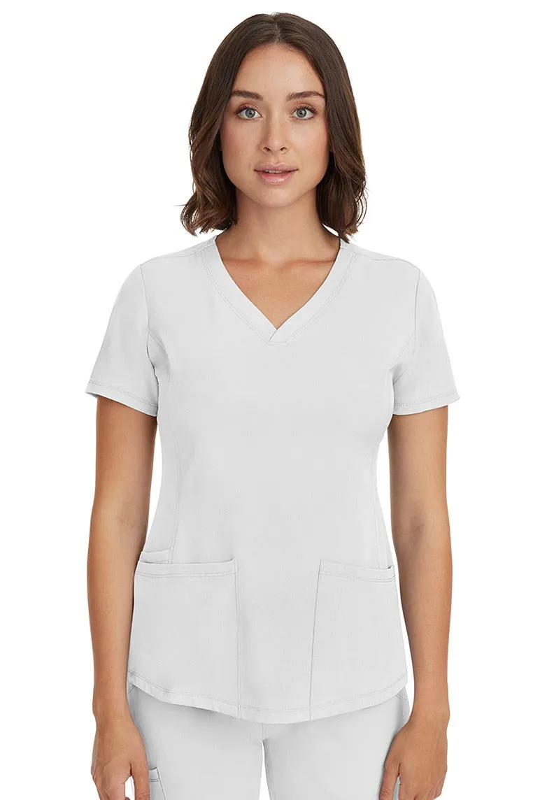 HH Works Women's Scrub Set Monica Top & Rebecca Pant | White