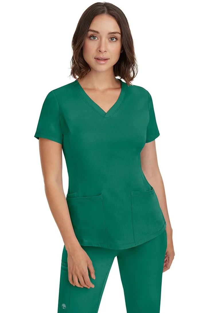 HH Works Women's Scrub Set Monica Top & Tall Rebecca Pant | Hunter