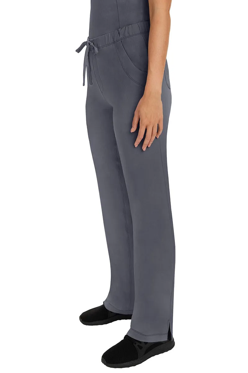 HH Works Women's Scrub Set Monica Top & Tall Rebecca Pant | Pewter