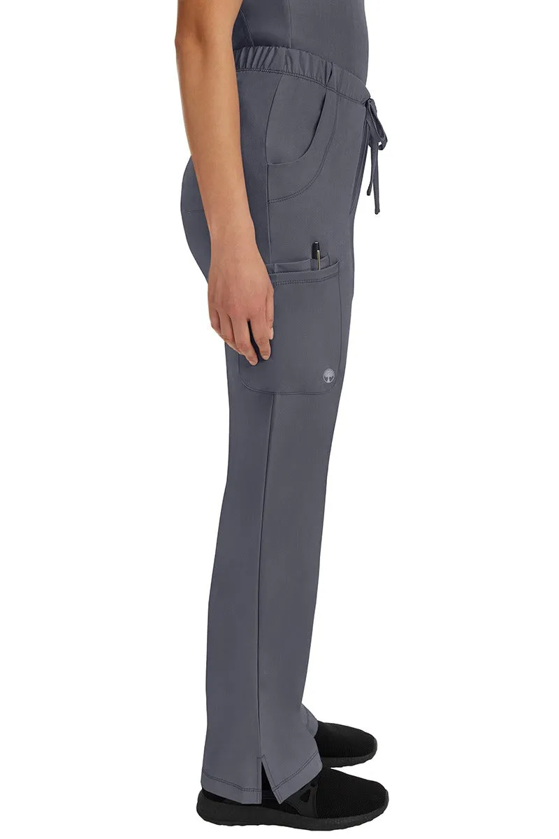 HH Works Women's Scrub Set Monica Top & Tall Rebecca Pant | Pewter