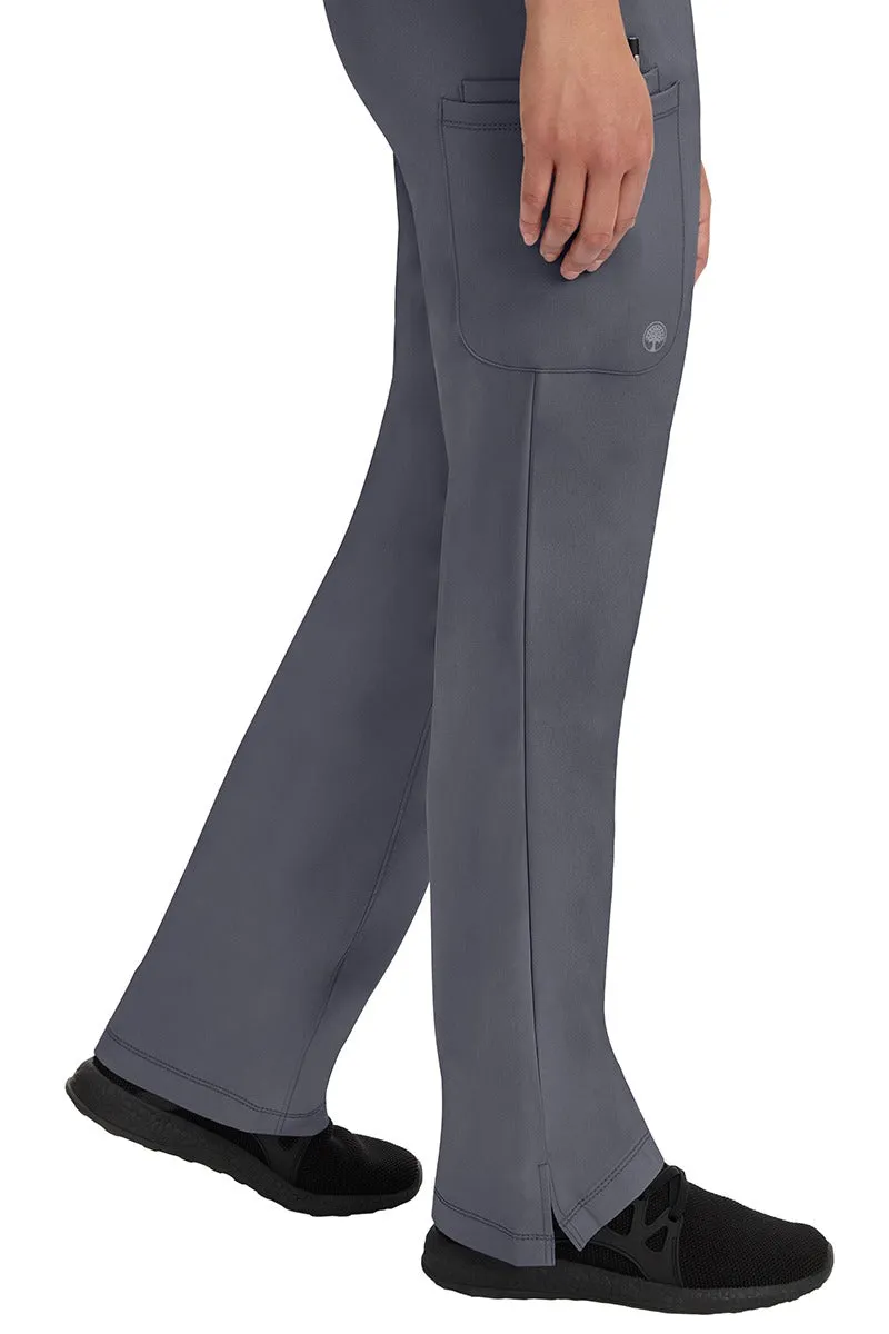 HH Works Women's Scrub Set Monica Top & Tall Rebecca Pant | Pewter