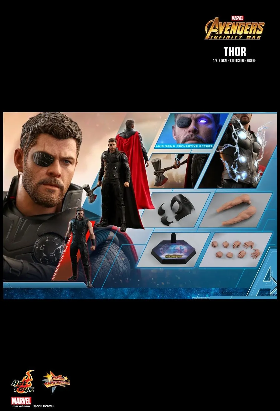 HOT TOYS AVENGERS INFINITY WAR THOR COLLECTIBLE FIGURE 1/6 MMS474