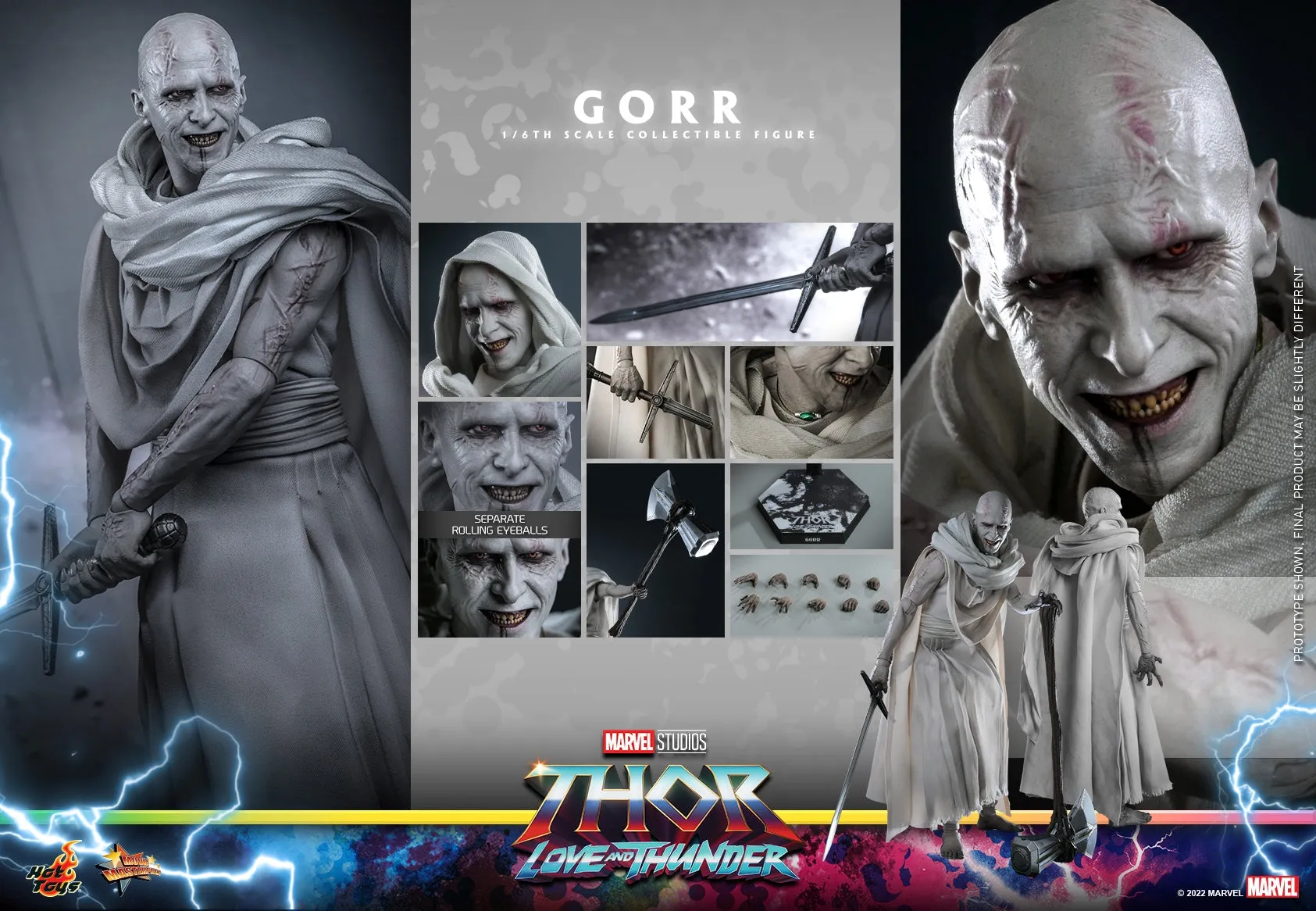 Hot Toys - MMS676 - Thor: Love and Thunder - 1/6th scale Gorr Collectible Figure