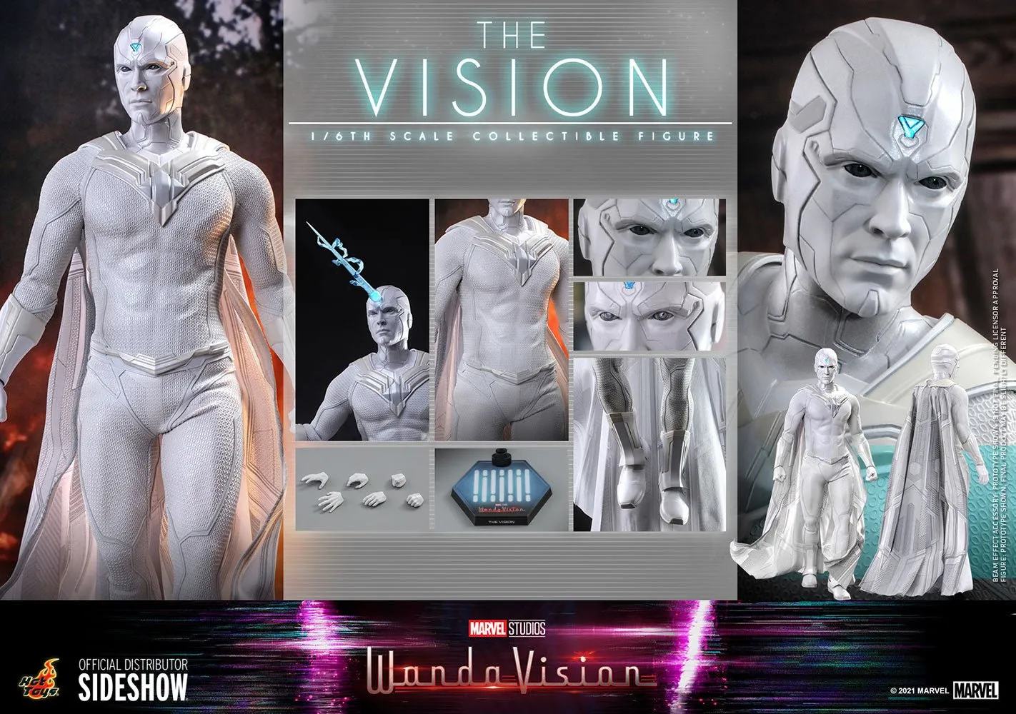 Hot Toys Wandavision The Vision (White Version) Sixth Scale Figure