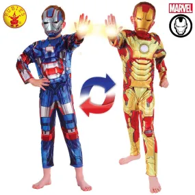 Iron Man to Iron Patriot Reversible Costume - Child