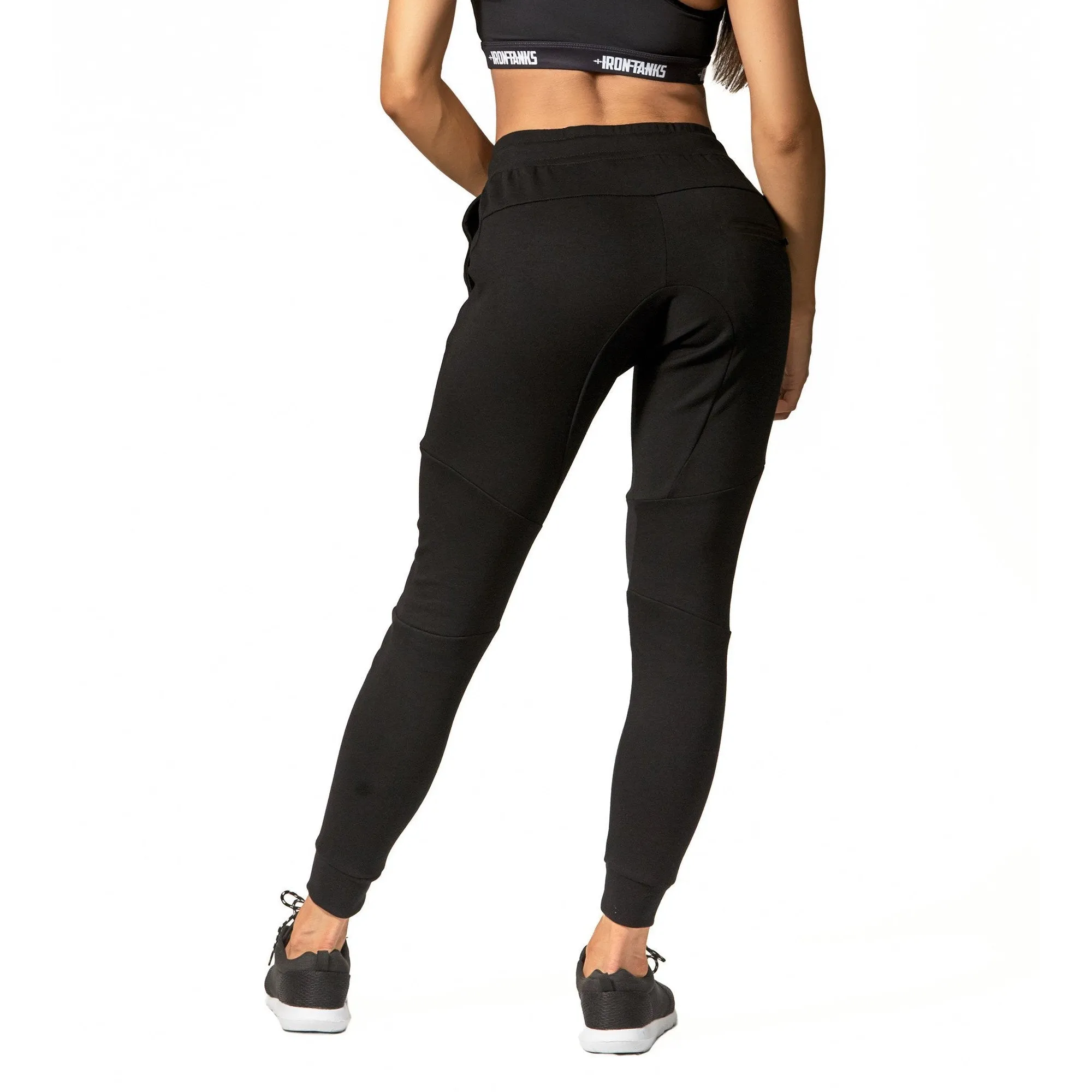 Iron Tanks Women's Fusion Gym Joggers (Flux Black)