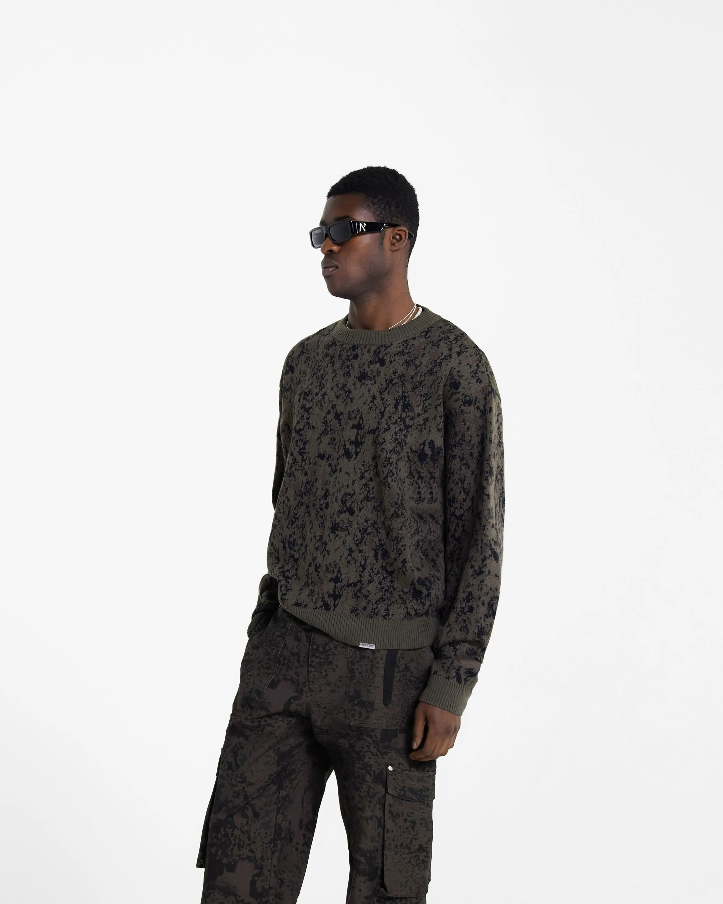 Jacquard Sweater - Camo