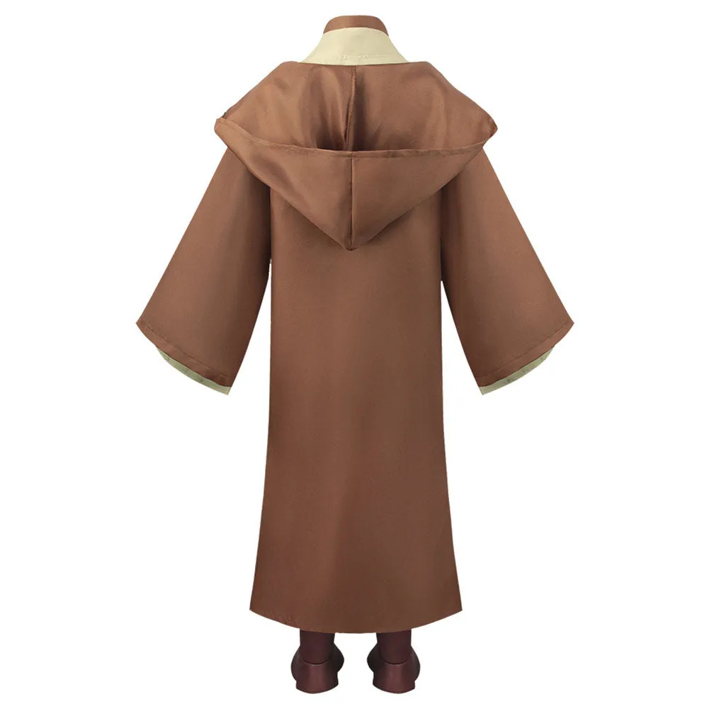 Jedi Knight Kids Children Brown Outfits Party Carnival Halloween Cosplay Costume