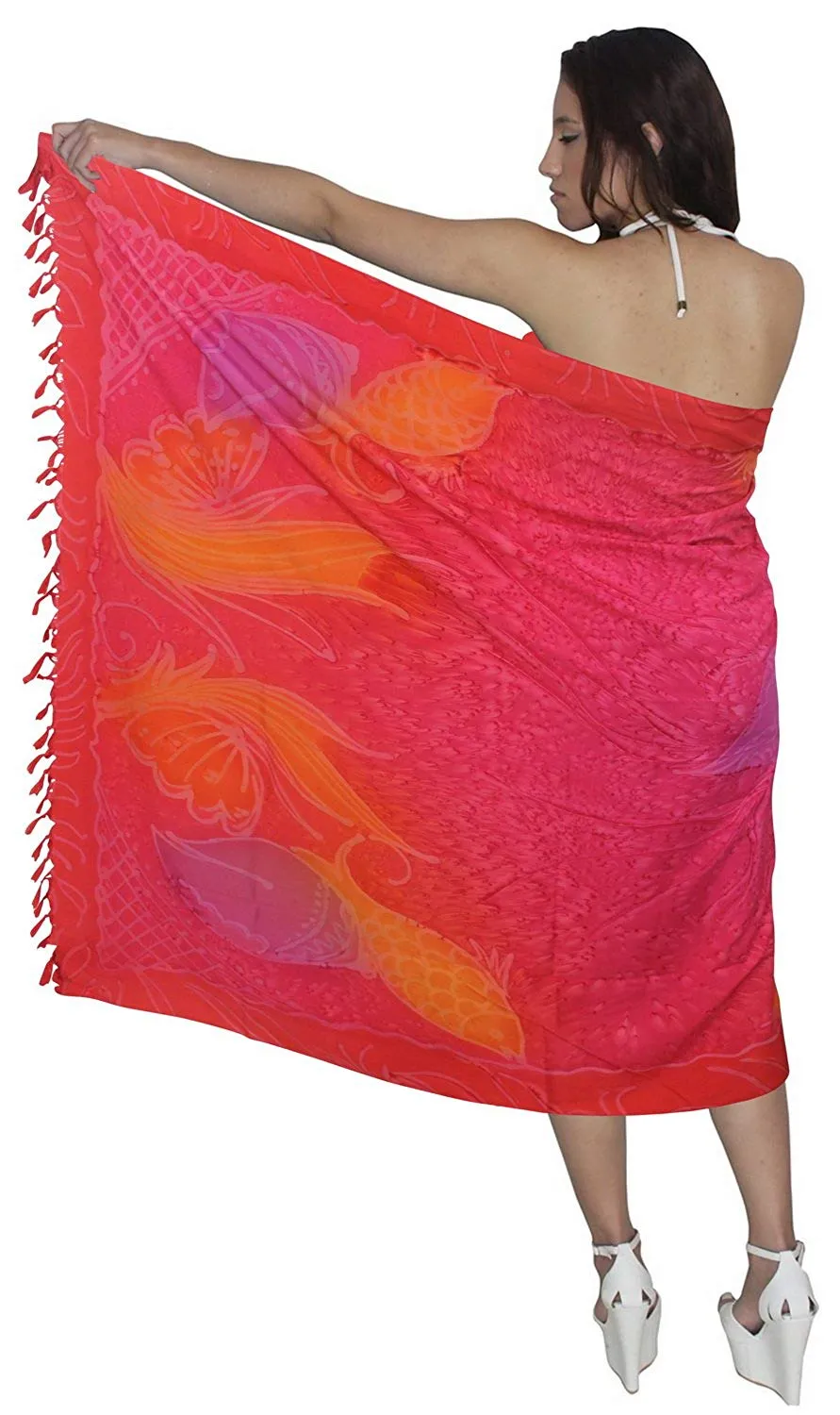 LA LEELA Women Beachwear Sarong Bikini Cover up Wrap Bathing Suit 15 ONE Size