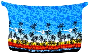 LA LEELA Women's Beach Cover Up Bikini Sarong Swimsuit Wrap One Size Blue_E408