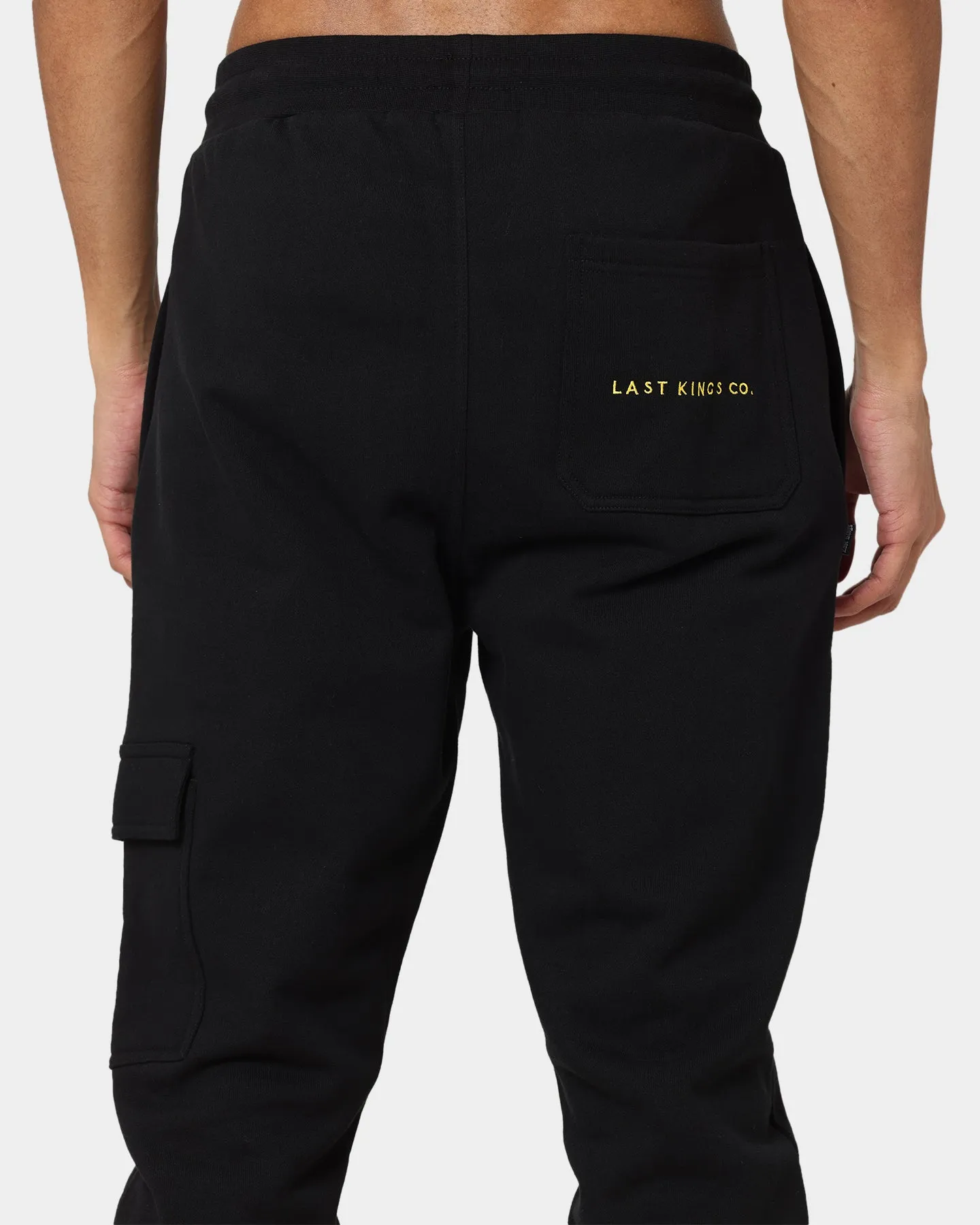 Last Kings Cargo Track Pants Black