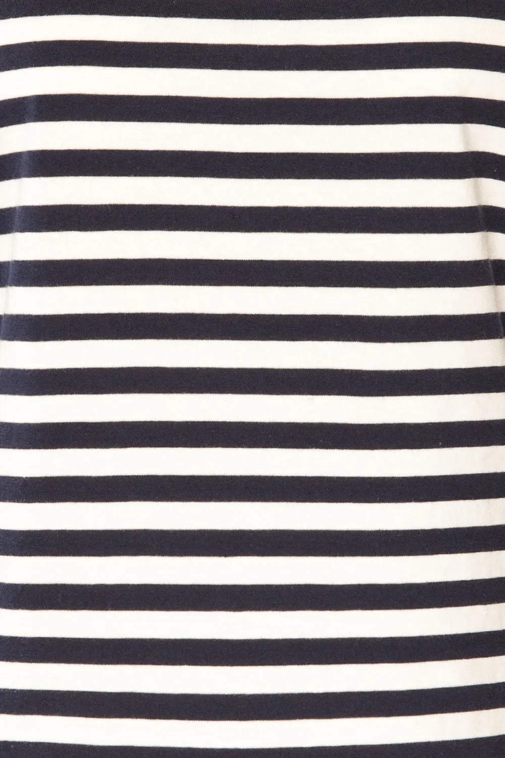 Leba Navy | Shoulder Pad Striped Top