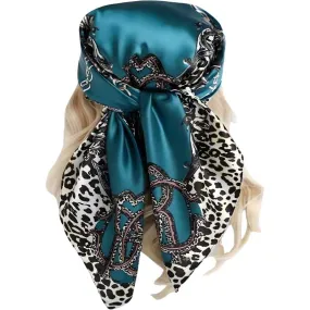 Leopard Hair Wrap Women Head Scarf