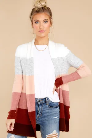 Line Leader Grey Colorblock Cardigan