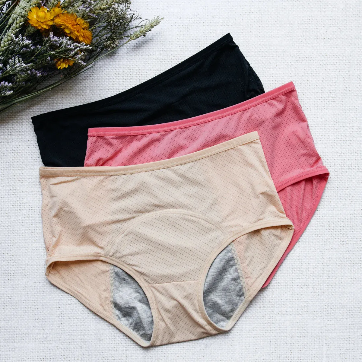 Lot 3 Culottes Menstruelles en 3 Couleurs