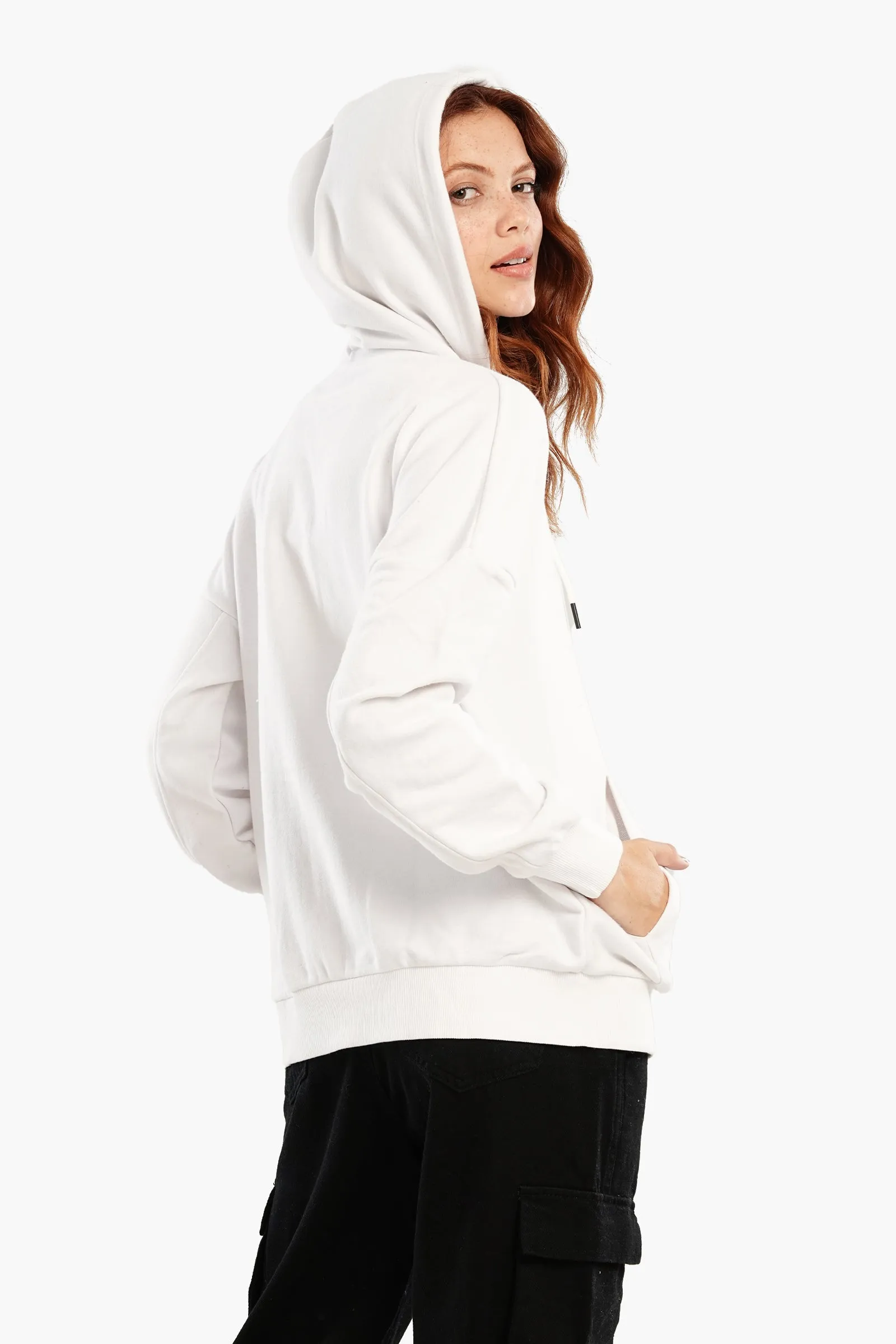 Lounge Hoodie with Zipper Closure